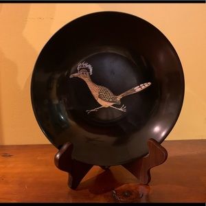 Vintage Couroc bowl:  roadrunner
